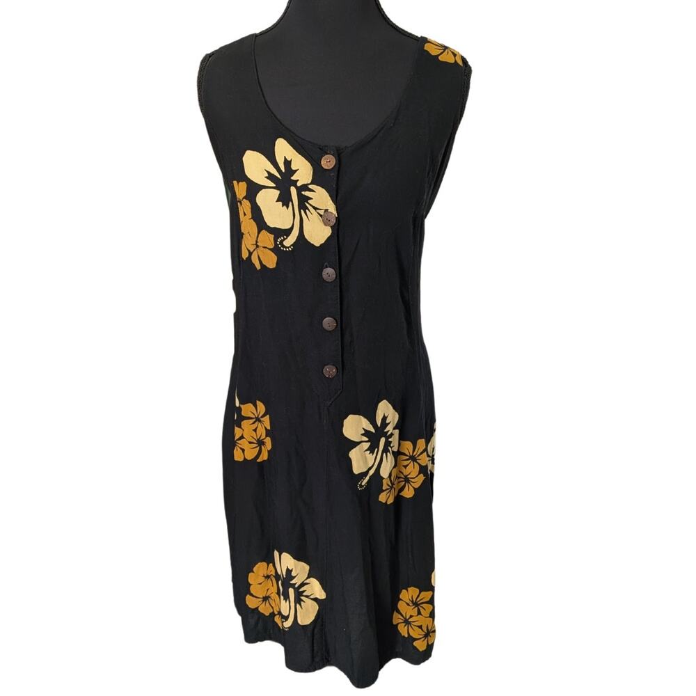 Vintage NaPua Neutral Colored Hawaiian Tent Dress | Women's XL | Aloha Dress